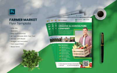 Farmer Market Flyer Template vol.31