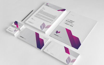 Le modèle d&amp;#39;identité d&amp;#39;entreprise de la grande entreprise