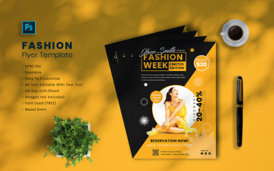 Szablon ulotki o modzie vol.03