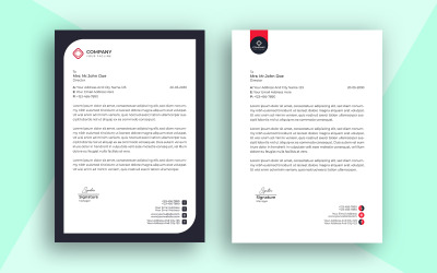 Vállalati fejléc minimalista és egyszerű tervezősablon