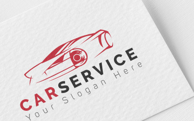 Araba Servisi Logo Tasarım Şablonu