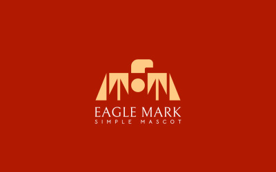 Eenvoudig Eagle-logo-ontwerpconcept