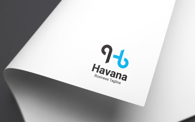 H betű Havanna logó tervezősablon
