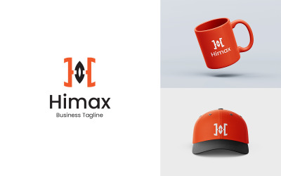 H brief Himax Logo ontwerpsjabloon