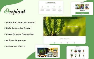 EcoPlant - Motyw WooCommerce w sklepie roślinnym