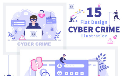 15 Ilustración de crimen cibernético