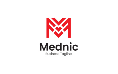 Modèle de conception de logo Mednic lettre M