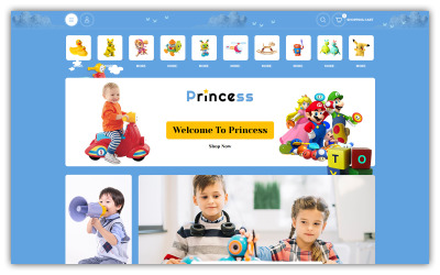 Princess - Детский магазин Opencart Theme