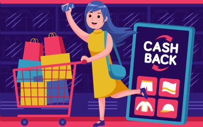 Shopping vektorillustration # 09