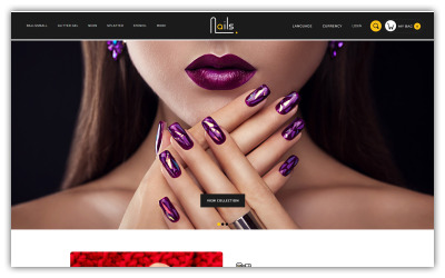 Uñas - Tema Opencart de la tienda Nailpolis