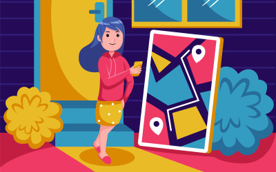 Winkelen Vector Illustratie #03