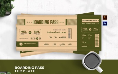 Classy Vintage Boarding Pass