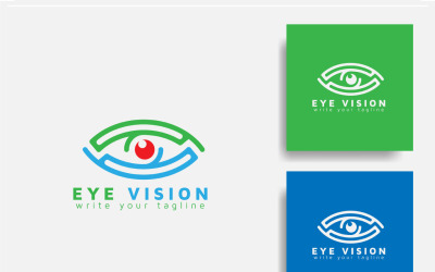 Eye Vision Logo Design  Vector Template