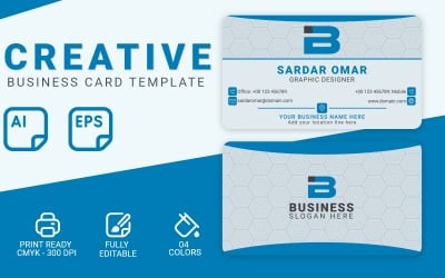 Polygon Pattern - Business Сard Template