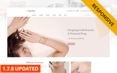 Sparkler - Smyckesbutik Prestashop Responsive Theme