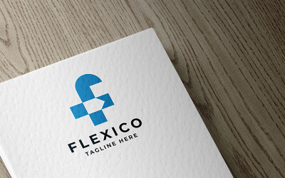 Flexico písmeno F profesionální logo