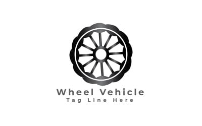 Plantilla de logotipo de vehículo de rueda gratis
