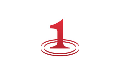 Priem nummer één logo sjabloon