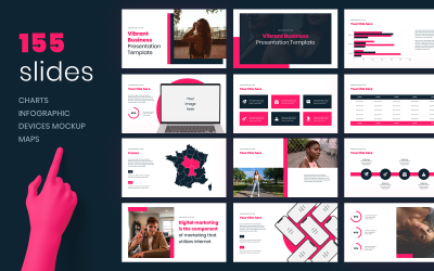 Plantilla de PowerPoint - negocio vibrante multipropósito
