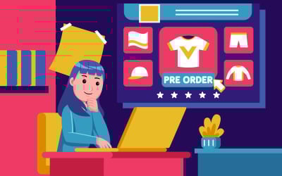 Shopping Vector Illustration #17