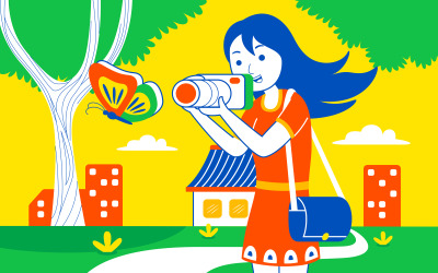 Weekend Fun Vector Illustration #03