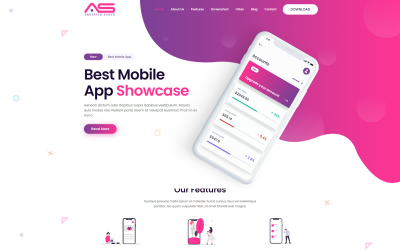 Abusayed - Mobile App Landing Page html Template