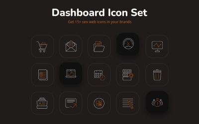 Attraktives Dashboard-Icon-Set