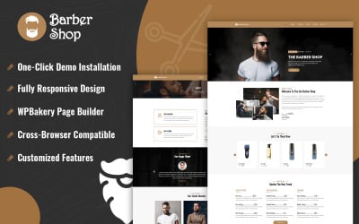 Barber Shop WordPress-tema