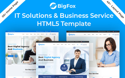 BigFox IT-Lösung Business Service HTML5-Vorlage