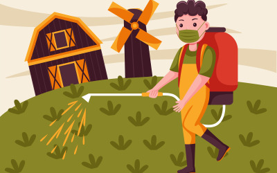 Boerderij Vector Illustratie #20