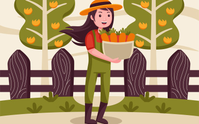 Ilustración de vector de granja # 03