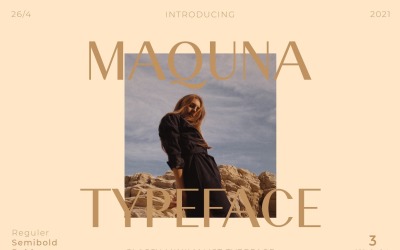 Maquna - 时尚的无衬线字体字体