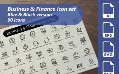 Набор иконок для бизнеса и финансов