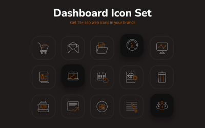 Набор значков Attrctive Dashboard