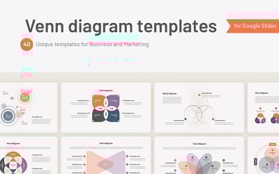 Plantillas de diapositivas de Google del diagrama de Venn