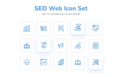 Set di icone Web Seo creativo e attraente