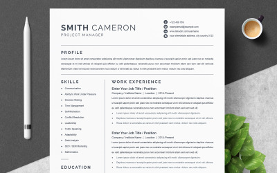 Smith Cameron Profis druckbare Lebenslauf-Vorlagen