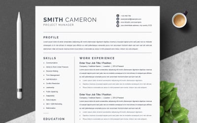 Smith Cameron Profissional Szablony CV do druku