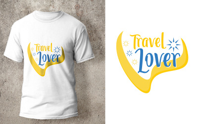 Travel Lover póló Design Idézet sablon