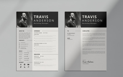 Travis Anderson Creative Director CV Resume Template V.1