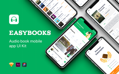 Easybooks - sada uživatelského rozhraní audioknihy