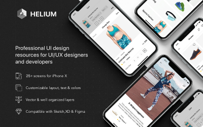 Helium - UI Kit pro módní obchod