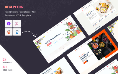Realpetuk - Food Delivery, Food Blogger and Restaurant HTML Template