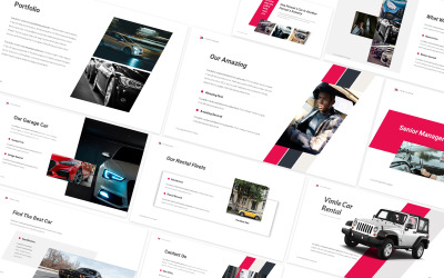Vimle Autoverhuur PowerPoint-sjabloon