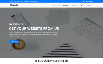 Dfolio - багатоцільова адаптивна тема WordPress