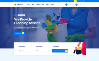 FastPro - Tisztító szolgáltatások WordPress téma