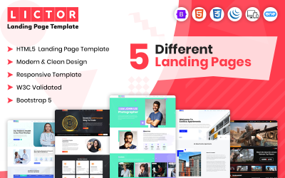 Lictor - Multipurpose Landing Page Template