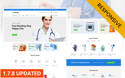 Safeton - Адаптивная тема Prestashop для медицинского магазина