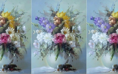 Aquarel bloemen met muur kant Hand getekende illustratie Vector