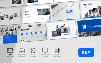 Calme - Корпоративная бизнес-презентация - Шаблон ключевой темы